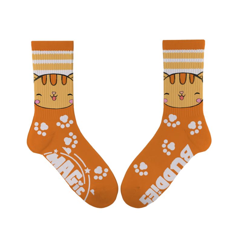 Magic Buddies Cartoon Crew Socks - MAGIC GLOBE