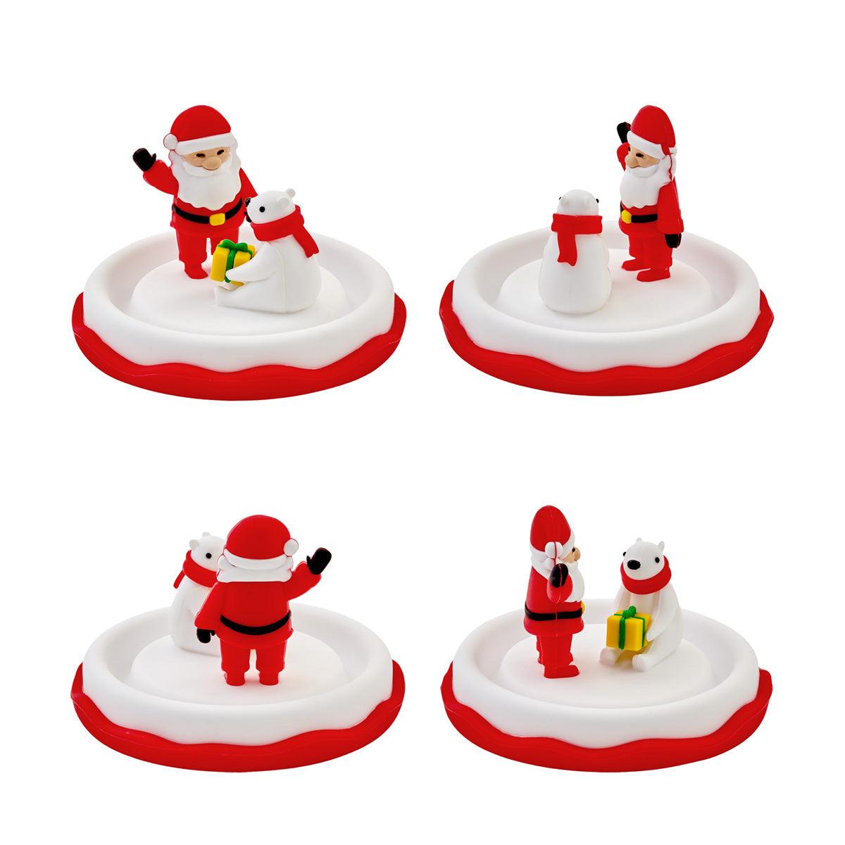 Santa with Bear - MAGIC GLOBE