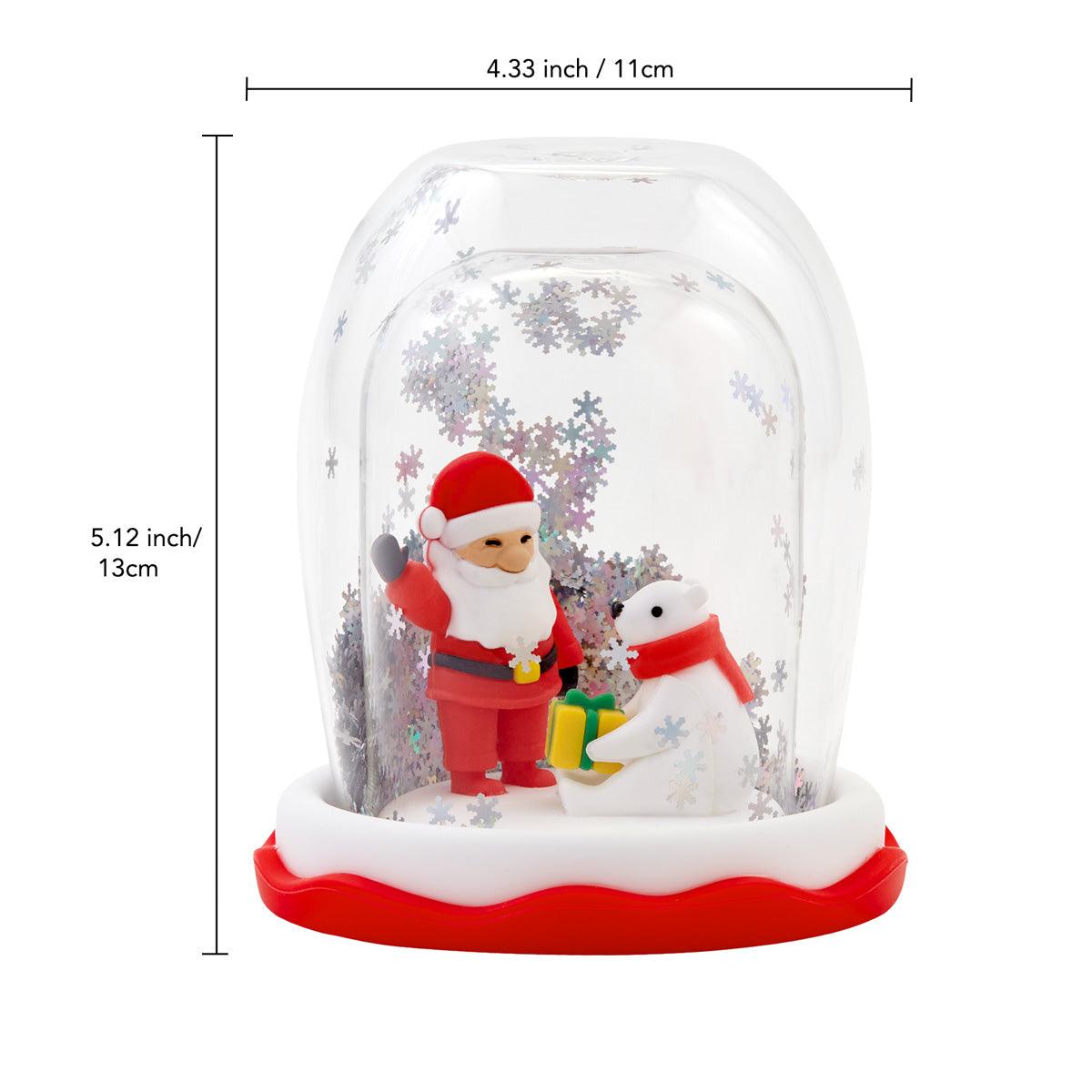 Santa with Bear - MAGIC GLOBE